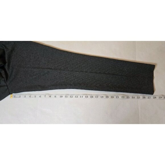 Dalia Black Gray Flat Front Pin Striped 10 Zipper Front Pockets Womans Pants - Picture 5 of 9